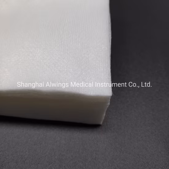 Alwings 의료 기기 메마른 치과 처분할 수 있는 비 길쌈된 거즈 갯솜